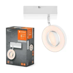 LEDVANCE Saturn CCT LED-vægspot, afbryder, hvid