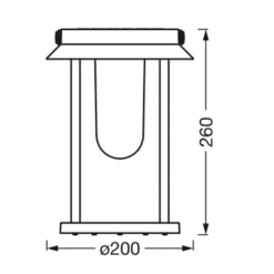 LEDVANCE SMART+ BT Table Lantern Solar flerfarvet