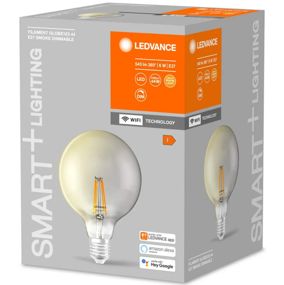 LEDVANCE SMART+ WiFi Filament Globe 44 E27 6W 825