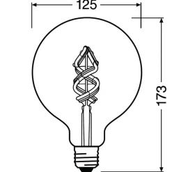 LEDVANCE SMART+ WiFi Filament Globe RGBW E27 4,5 W