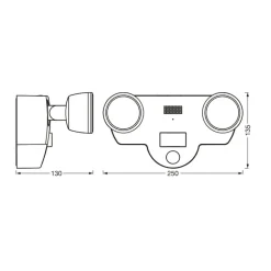 LEDVANCE SMART+ WiFi Multispot Camera væglampe