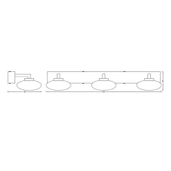 LEDVANCE SMART+ WiFi Orbis Wall Elypse 3 lyskilder