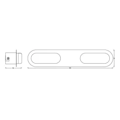 LEDVANCE SMART+ WiFi Orbis Wall Duplo, sort, 2 lk