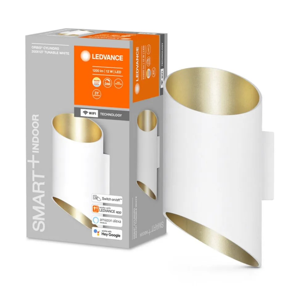 LEDVANCE SMART+ WiFi Orbis Wall Cyldro, hvid