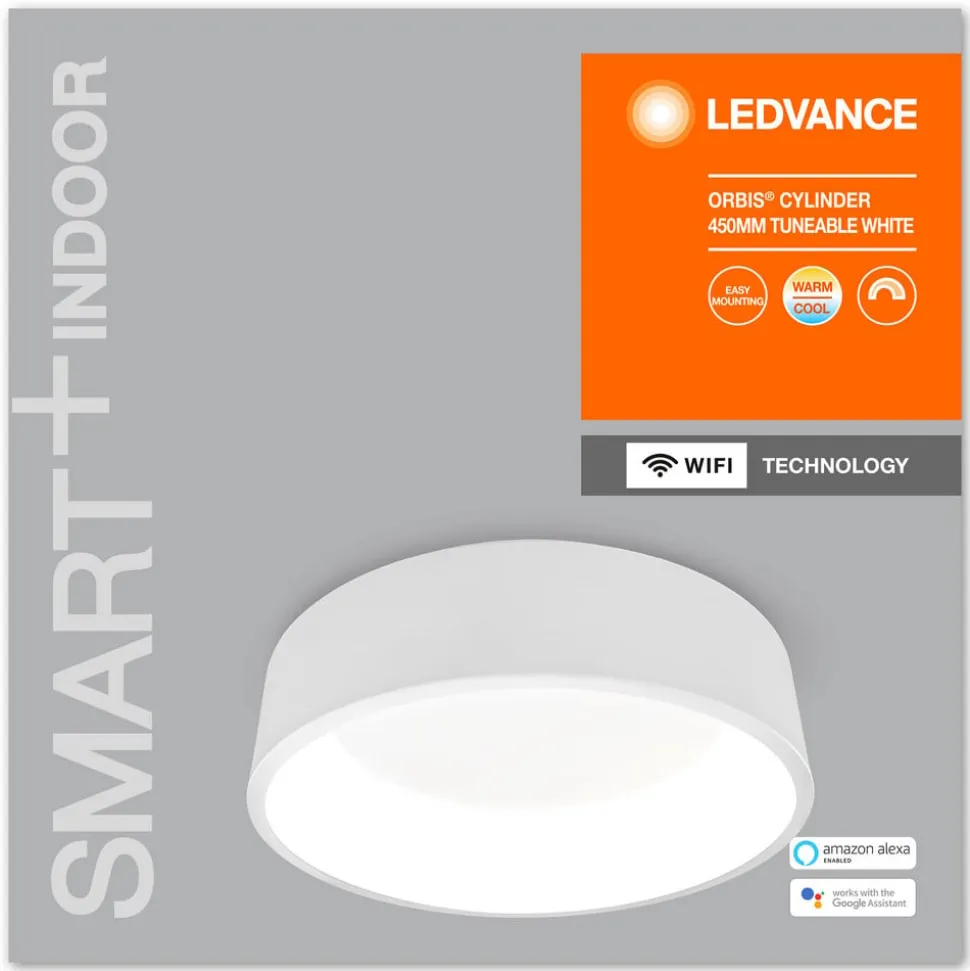LEDVANCE SMART+ WiFi Orbis Cylinder CCT 45 cm hvid