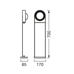 LEDVANCE SMART+ WiFi Swing Round LED-gadelampe