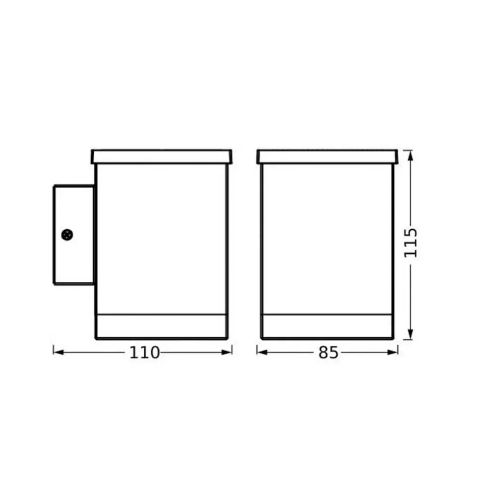 LEDVANCE Solar LED udendørs væglampe Endura Style Quadro