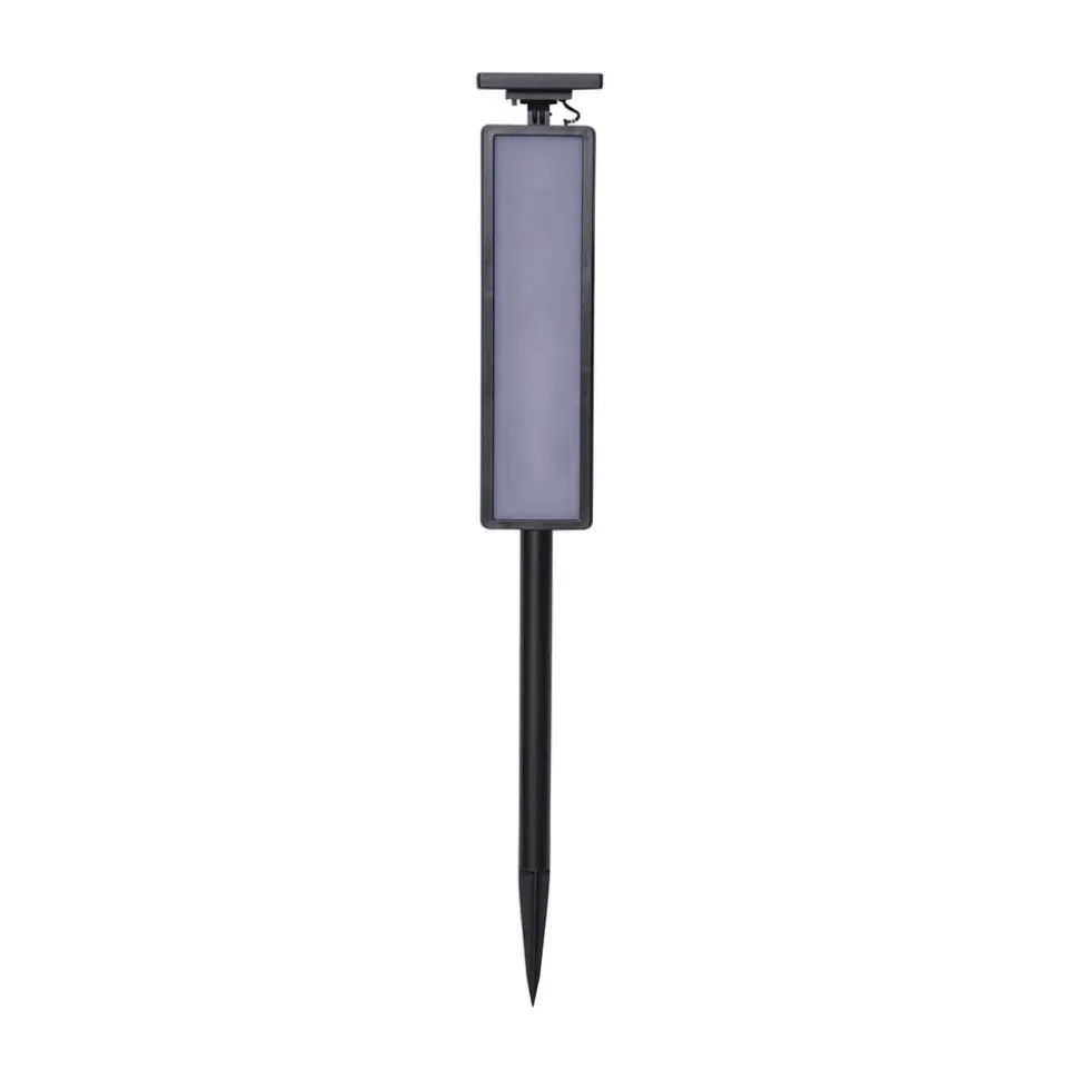 LED-vejlampe solcelle Pathy med husnummer