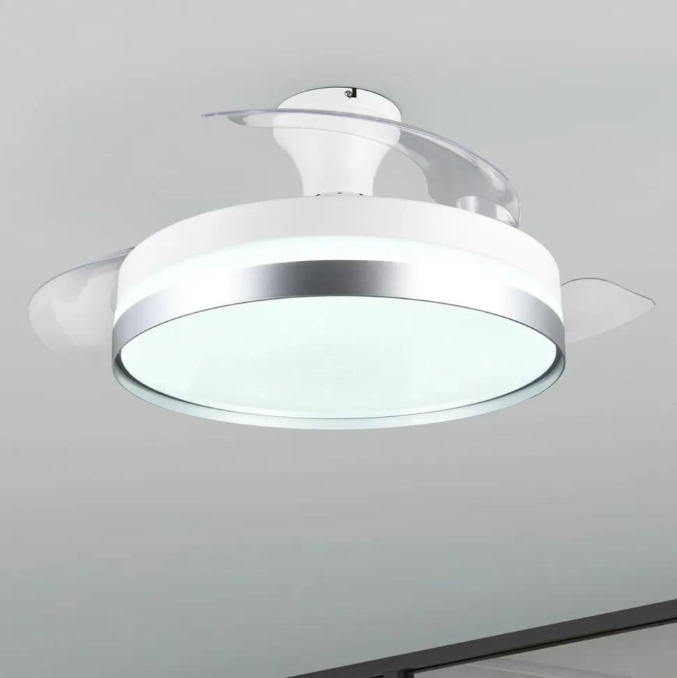 LED-ventilator Lindberg DC lydsvag Ø 100 cm CCT fjernbetjening
