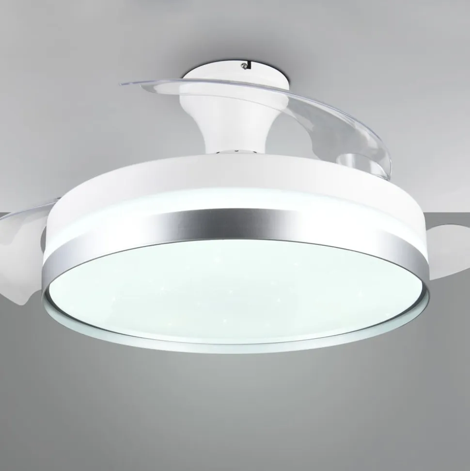 LED-ventilator Lindberg DC lydsvag Ø 100 cm CCT fjernbetjening