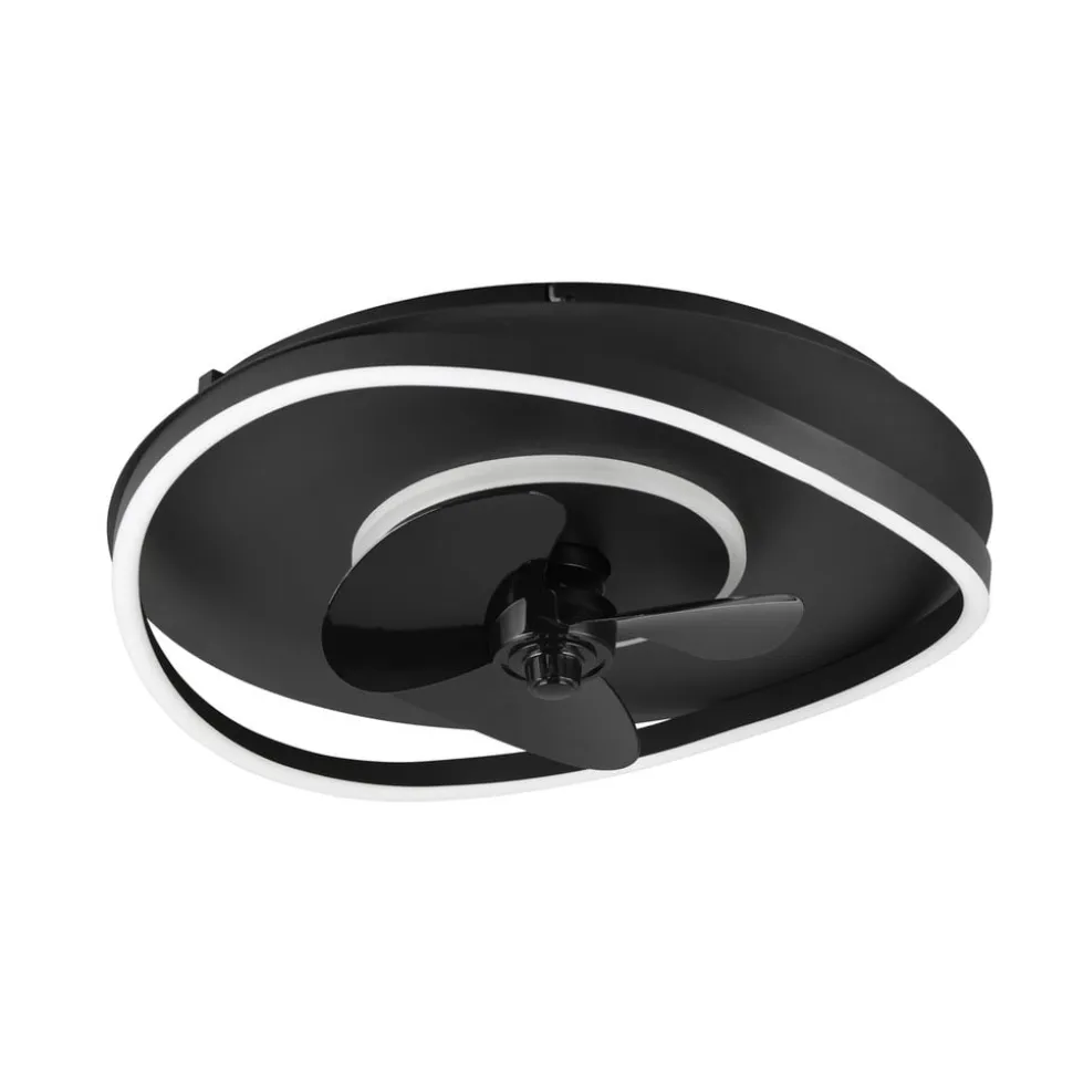 LED-ventilator Sortland, DC, støjsvag, 50 cm, CCT, fjernbetjening
