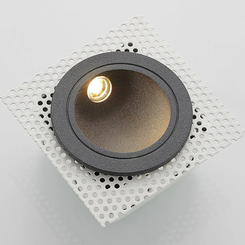 LED-vægindbygningslampe Pordis, IP65, rund