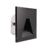 LED-vægindbygningslampe SET Alwaid sort 8x8 cm vinkel 2.700 K
