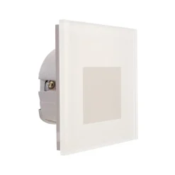 LED-vægindbygningslampe SET Alwaid, matteret glas, 8 x 8 cm, 2.700 K