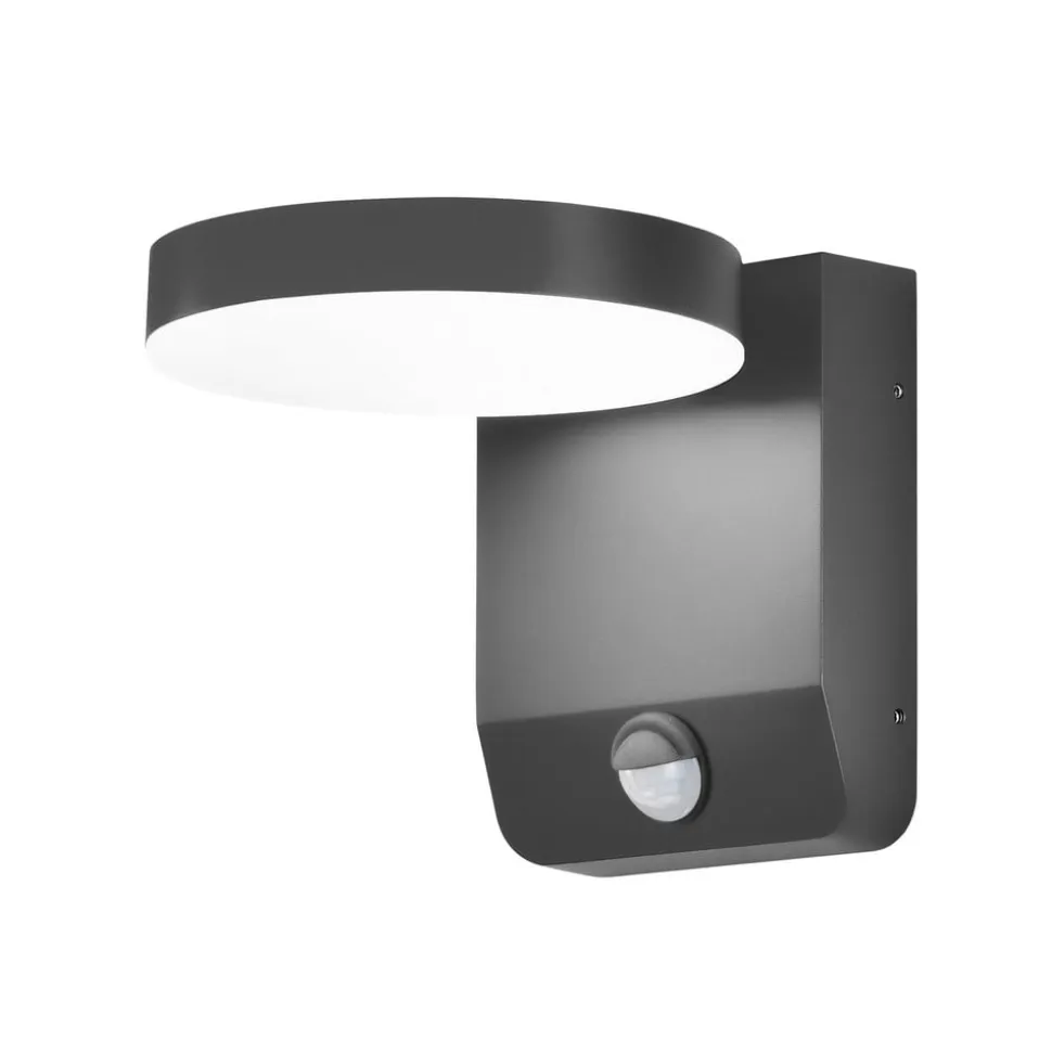 LED-væglampe 9083, sensor, antracit, 16 cm, CCT, IP54