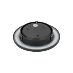 LED-væglampe Aria M, sort, aluminium, Ø 18 cm
