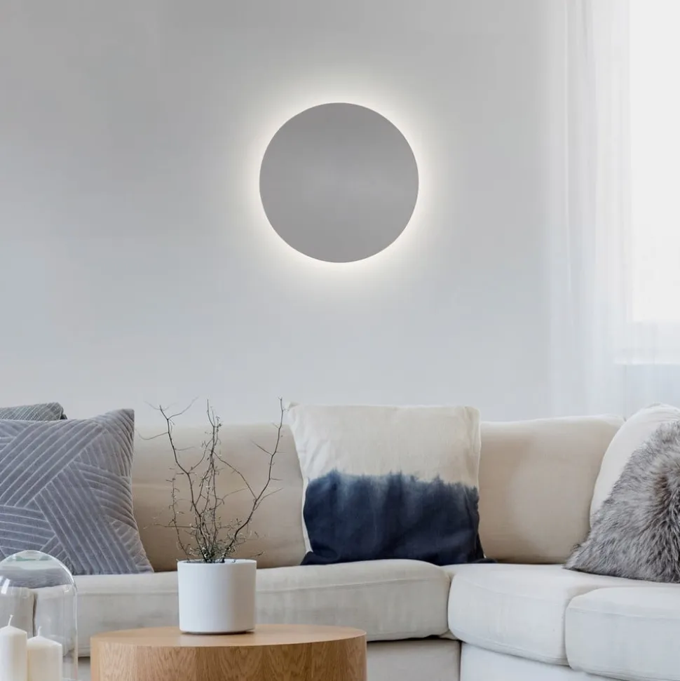 LED-væglampe batteri Puntua Ø 25 cm grå