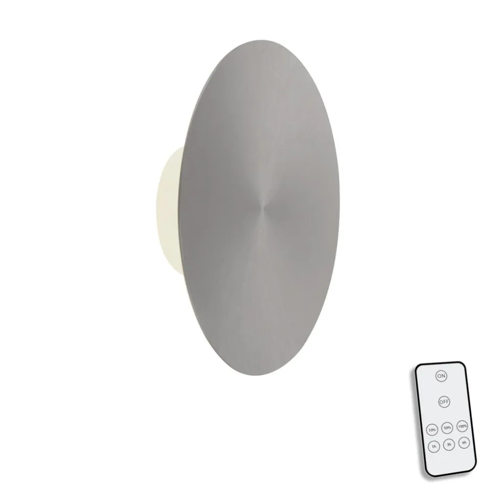 LED-væglampe batteri Puntua Ø 25 cm grå