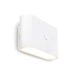 LED-væglampe Chat, hvid, 16 cm, plast, sensor