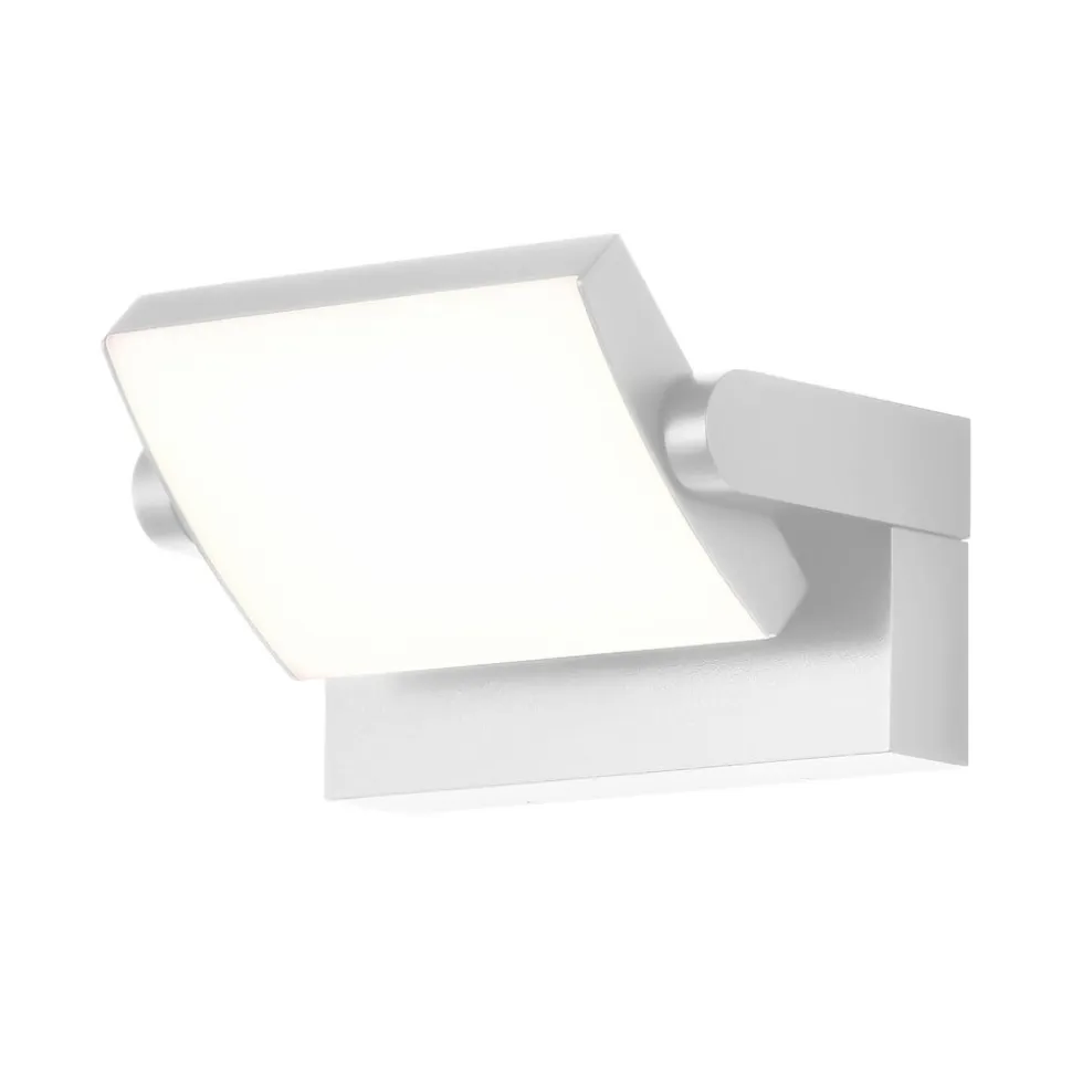 LED-væglampe CMD 9110, hvid, bredde 21 cm, metal, IP54