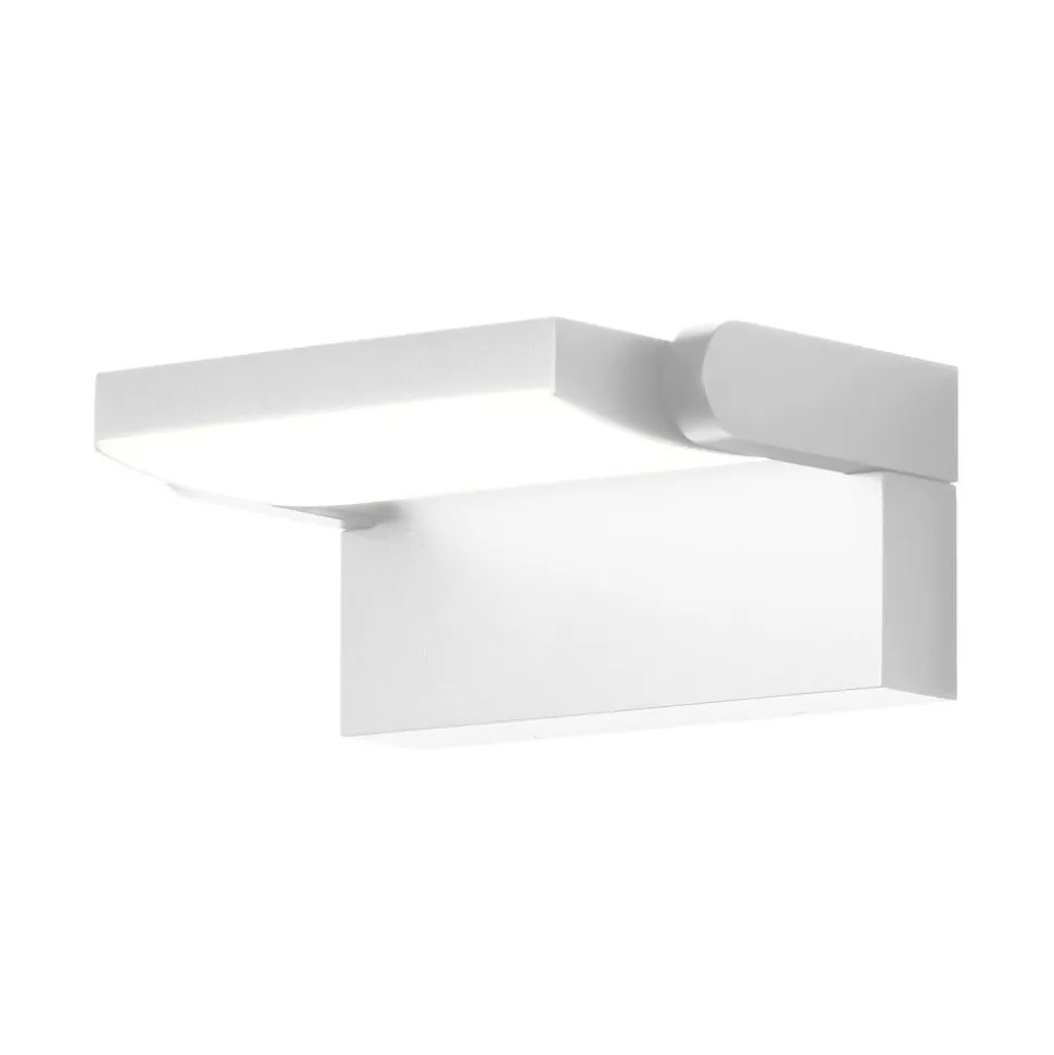LED-væglampe CMD 9110, hvid, bredde 21 cm, metal, IP54