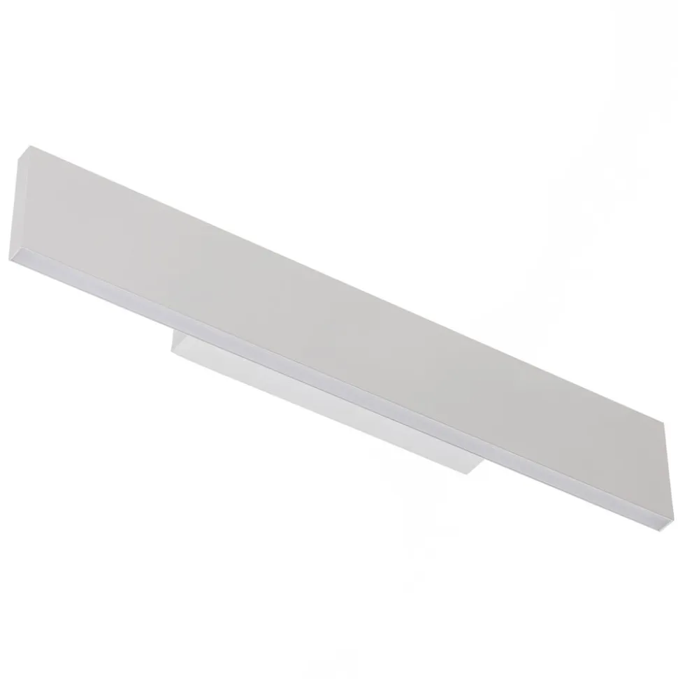 LED-væglampe Concha 47 cm, hvid