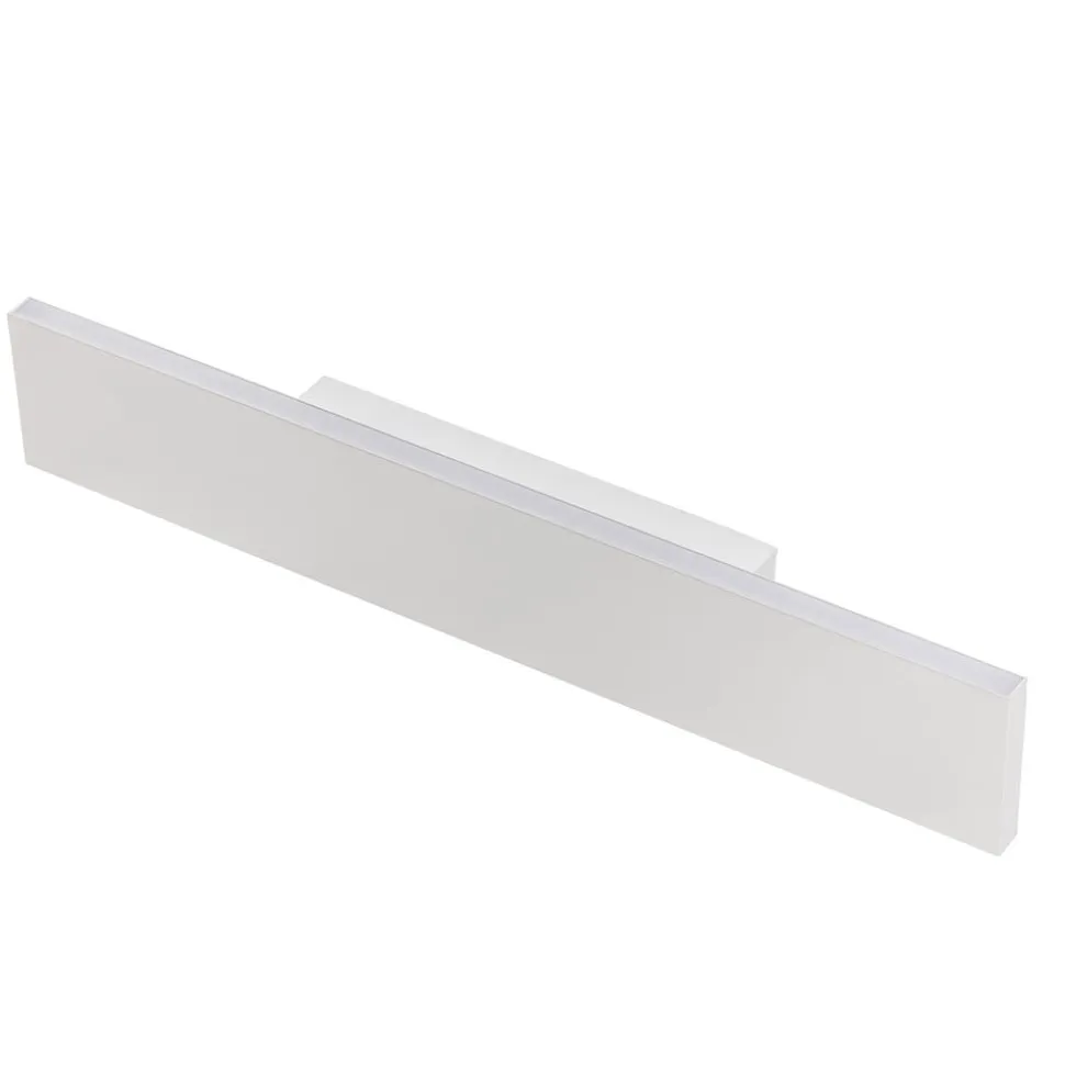 LED-væglampe Concha 47 cm, hvid