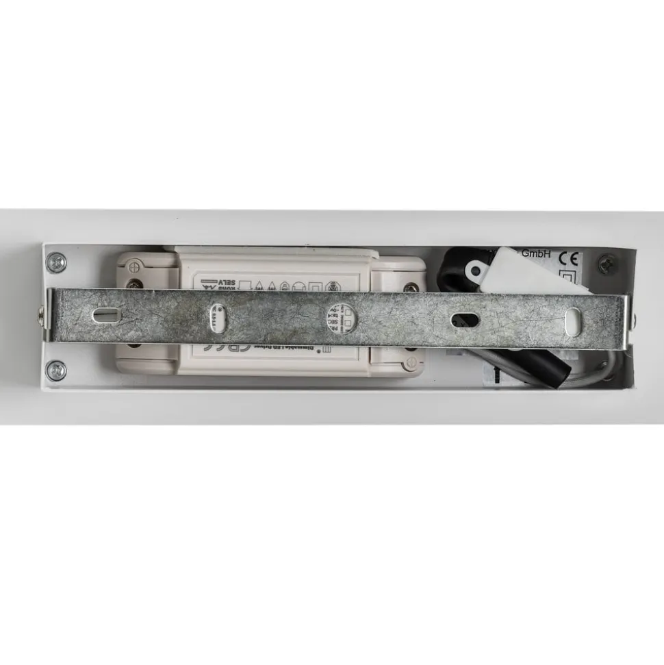 LED-væglampe Concha 47 cm, hvid