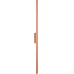 LED-væglampe Demi L, teglrød, aluminium, højde 144 cm, IP54