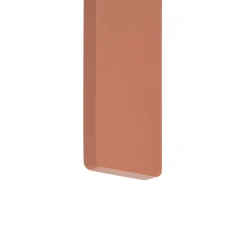 LED-væglampe Demi L, teglrød, aluminium, højde 144 cm, IP54