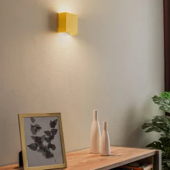 LED-væglampe Gianto op/ned, gul