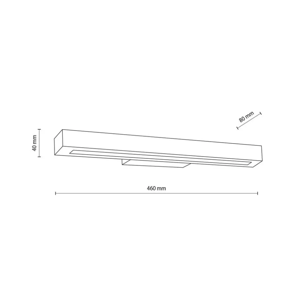 LED-væglampe i træ Teo, fyr, 46 cm, 3000 K