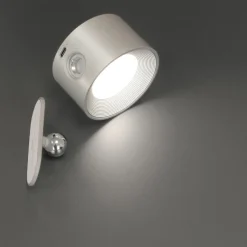 LED-væglampe Magnetics, sølv, CCT, med magnet