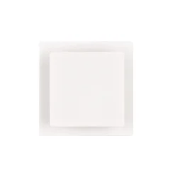 LED-væglampe Mio, firkantet linse, mat hvid, indirekte