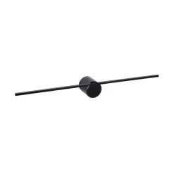 LED-væglampe Mizar, 60 cm, sort, IP44