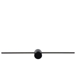 LED-væglampe Mizar, 60 cm, sort, IP44