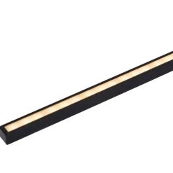 LED-væglampe Mizar, 60 cm, sort, IP44