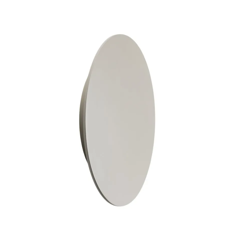 LED-væglampe Orios Plus, sandfarvet, metal, Ø 30 cm