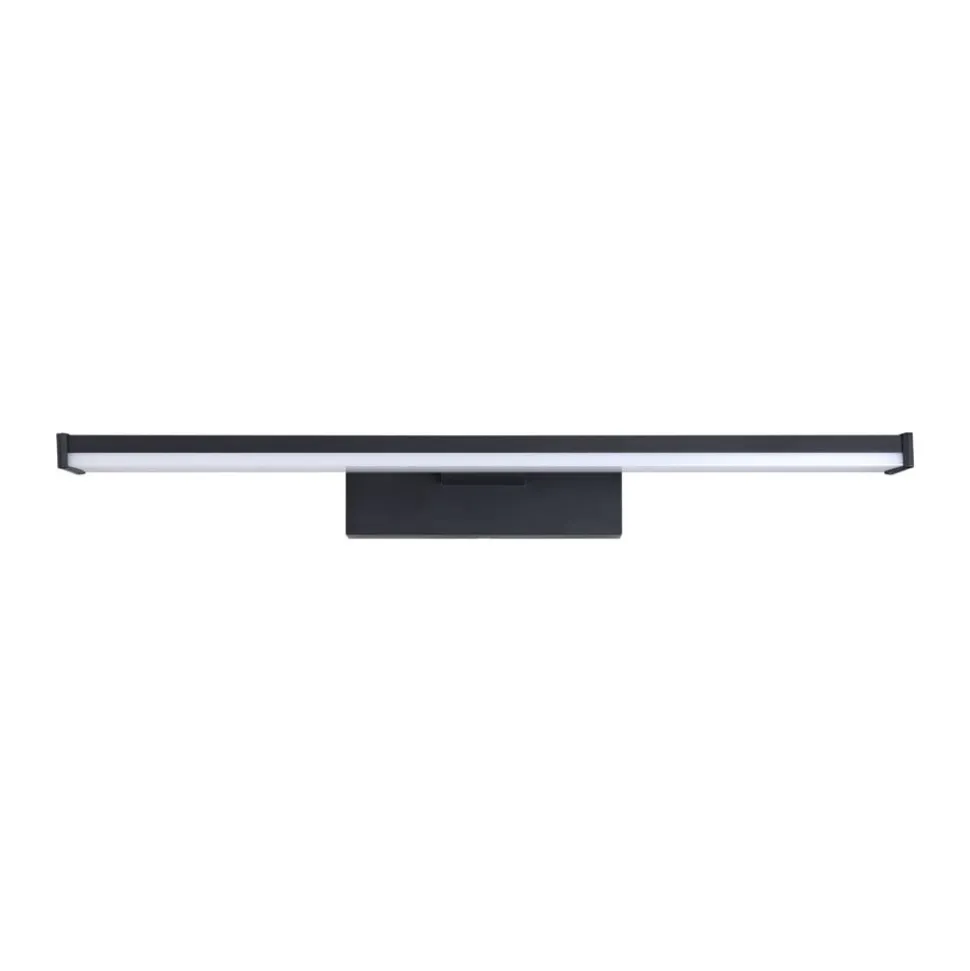 LED-væglampe Pandella 1, længde 40 cm, sort, aluminium