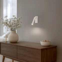 LED-væglampe Rulo, beige, stål, 3000 K