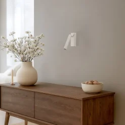 LED-væglampe Rulo, beige, stål, 3000 K
