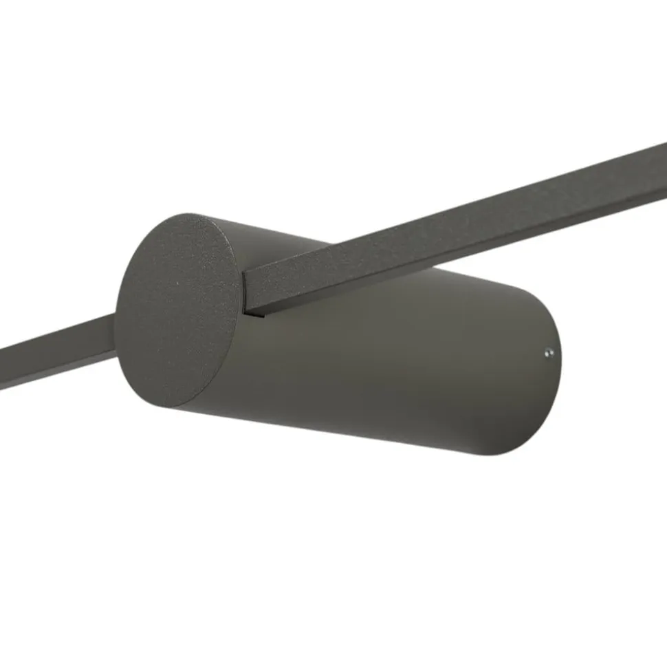 LED-væglampe SABER, olivengrøn, højde 120 cm, metal 4.000 K