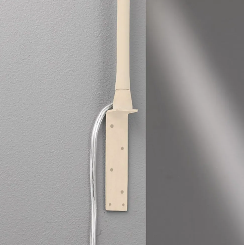 LED-væglampe Sten, sandfarvet, højde 61 cm Gestestyring