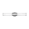 LED-væglampe til badeværelset Facet Dual, krom, 2 lyskilder, bredde 66 cm