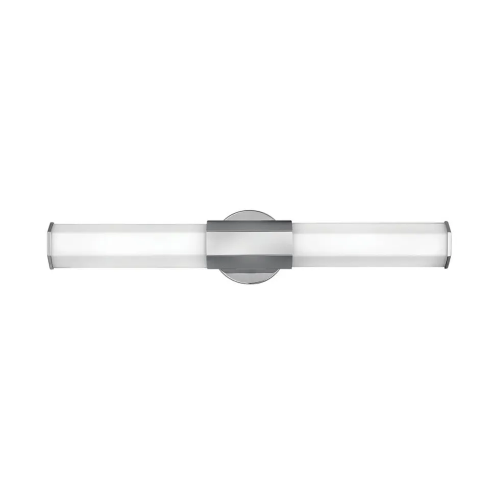 LED-væglampe til badeværelset Facet Dual, krom, 2 lyskilder, bredde 66 cm