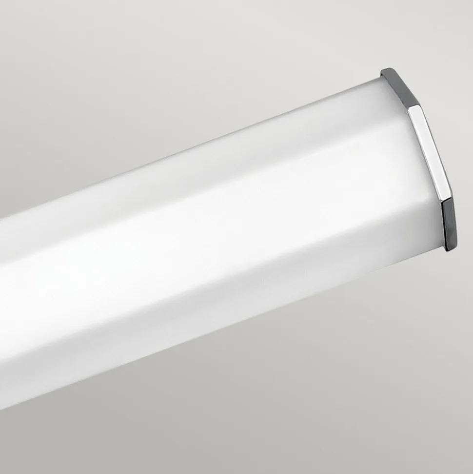 LED-væglampe til badeværelset Facet Dual, krom, 2 lyskilder, bredde 66 cm