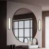 LED-væglampe til badeværelset Pil, sort, bredde 35 cm, plast