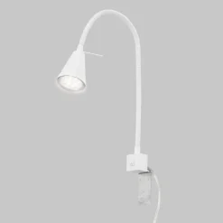 LED-væglampe Tuso, hvid, sengemontering, metal