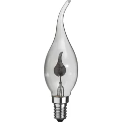 LED-vindstødpære E14 3W flammeeffekt
