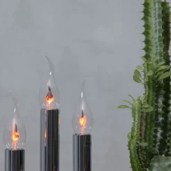 LED-vindstødpære E14 3W flammeeffekt